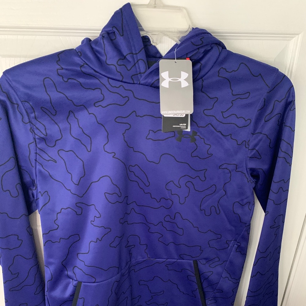 Boys purple under amour hoodie xl